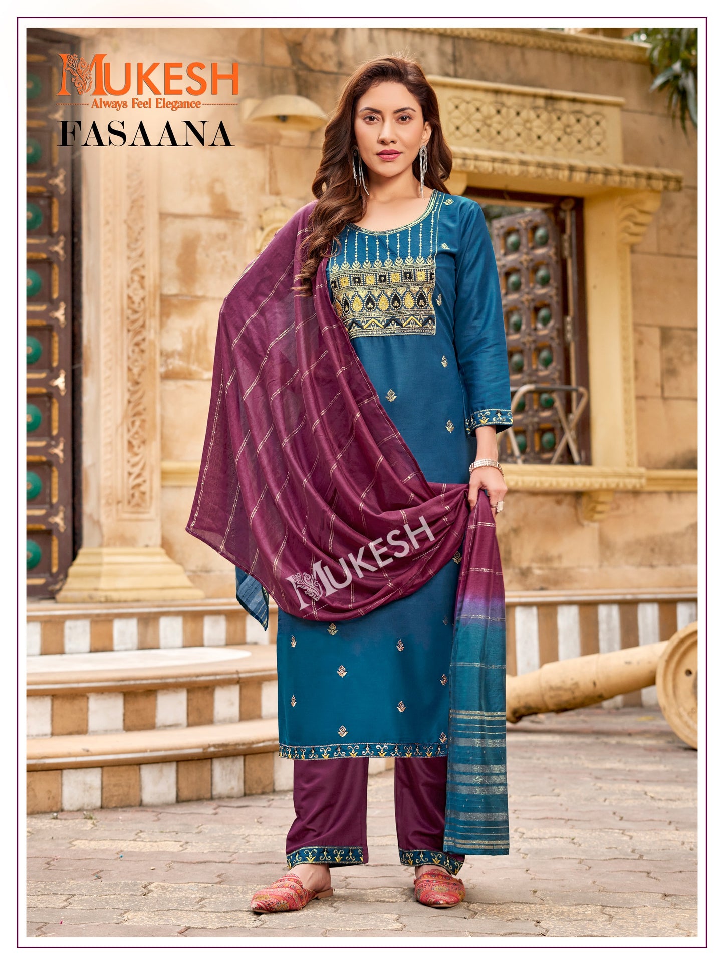 Product Image - FASAANA Designer Saree | Georgette Fabric Ethnic Wear | Wedding Saree & Festive Wear