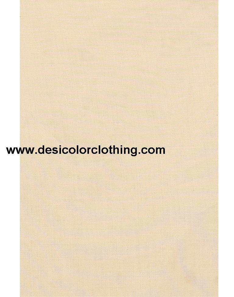 Warm Beige Cotton Embroidered Unstitched Salwar Suit