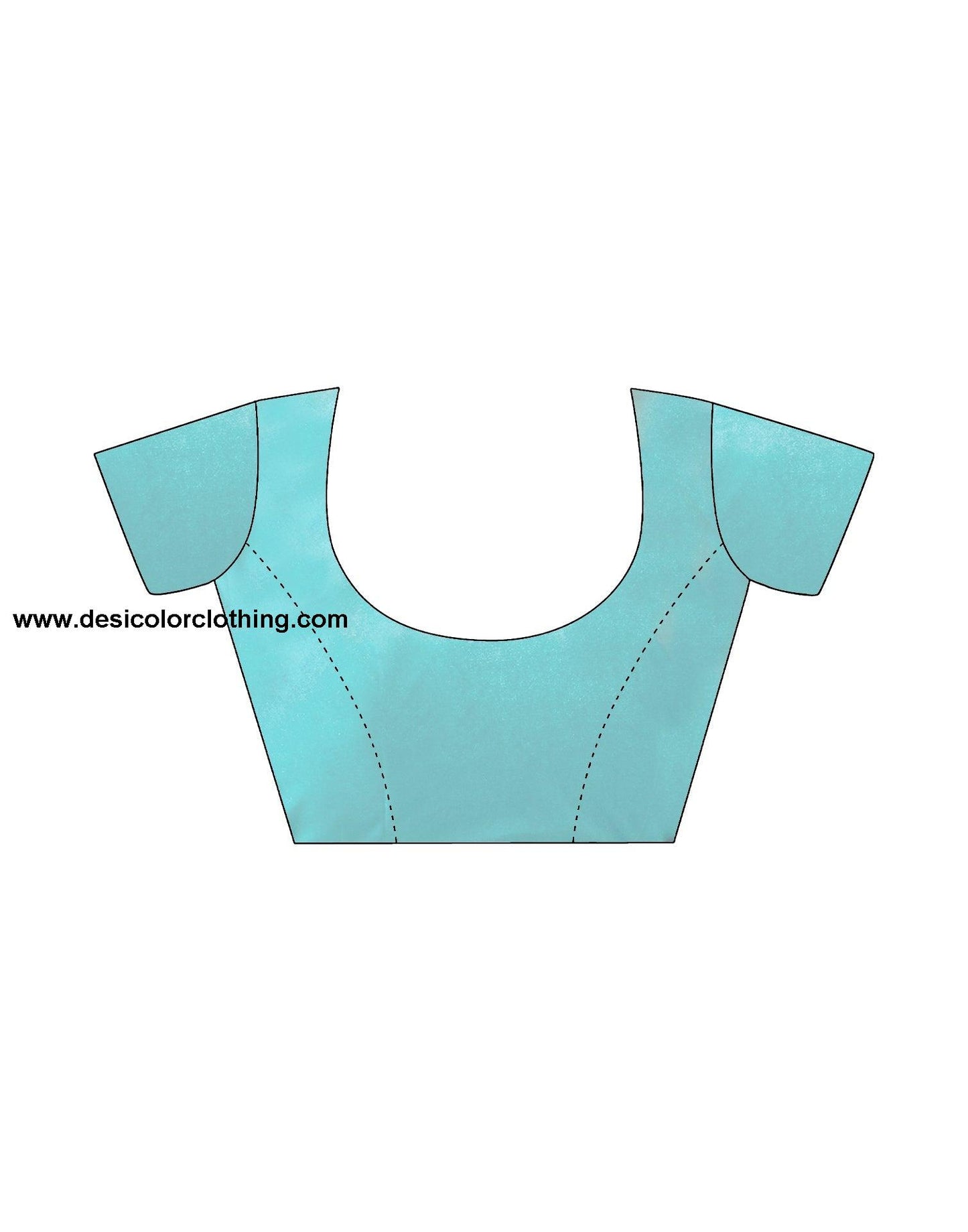 Blue Georgette Plain Saree