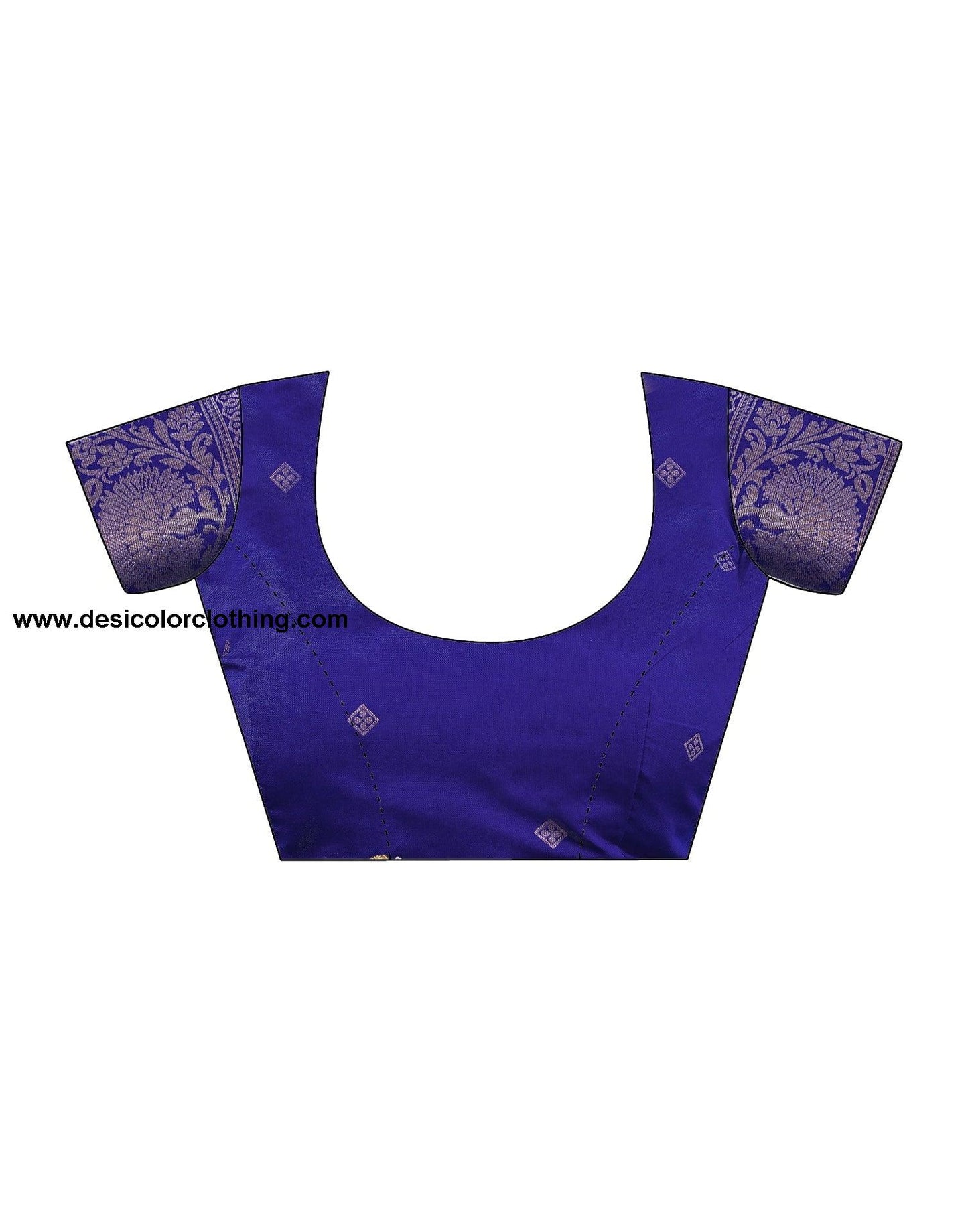 Blue Banarasi Silk Woven Saree