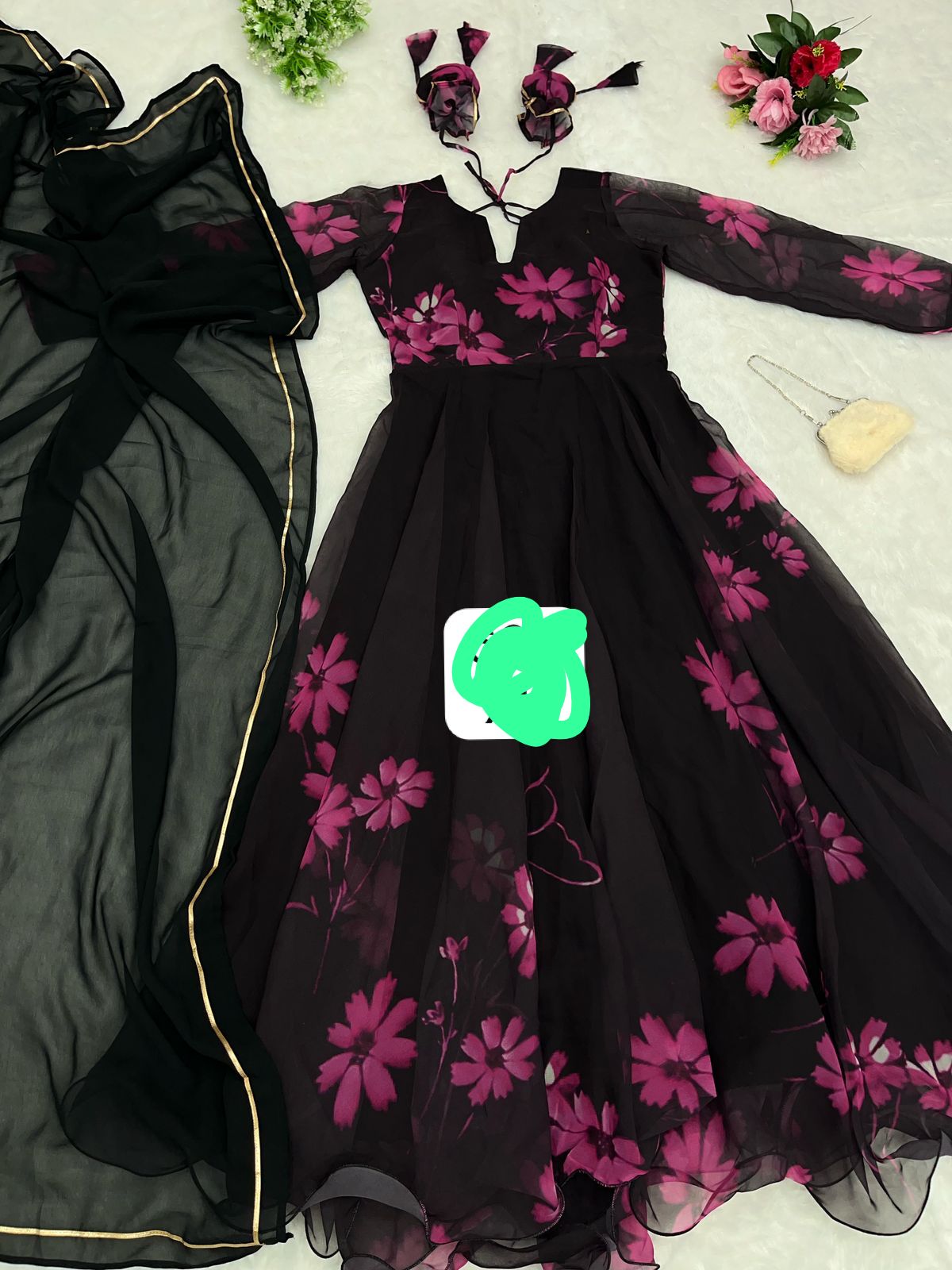 Buy Floral Anarkali Suit Online