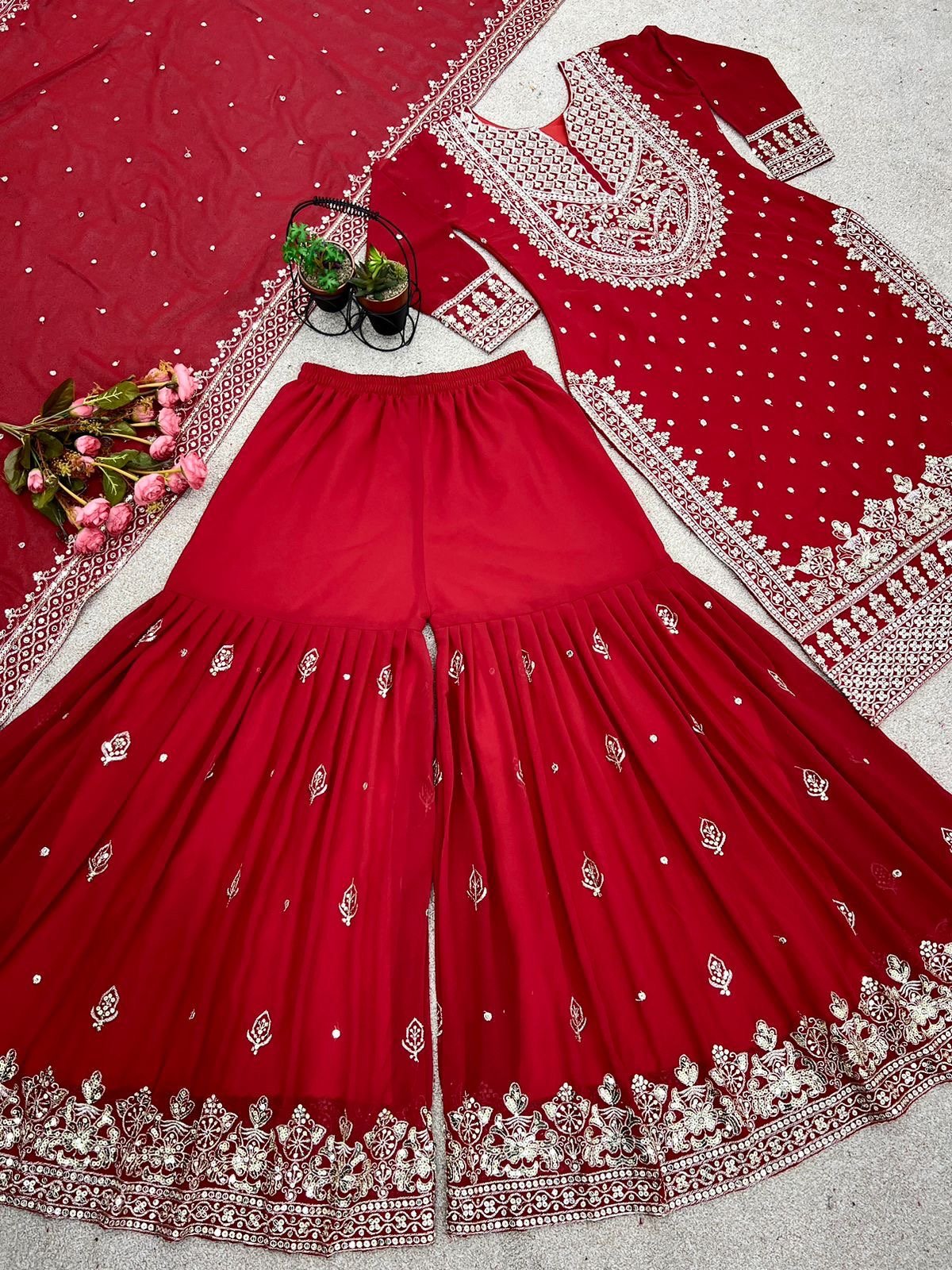 Product Image - Elegant Designer Sharara Suits for Weddings - 1
