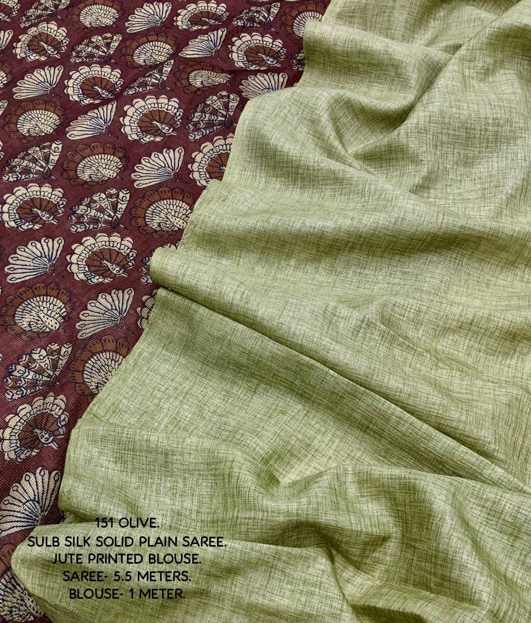 Product Image - Designer Georgette Saree with Printed Jute Silk Blouse – Ideal Festive & Wedding Wear