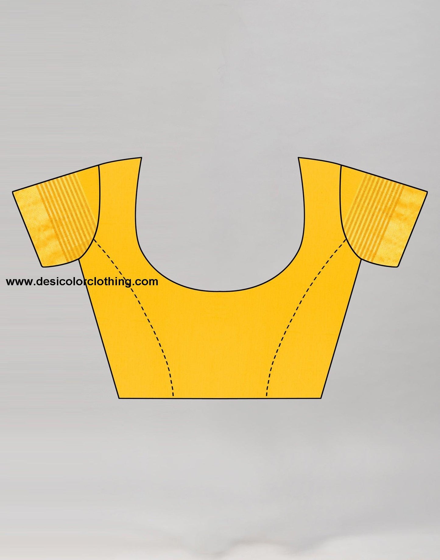 Yellow Cotton Silk Saree | 807S5