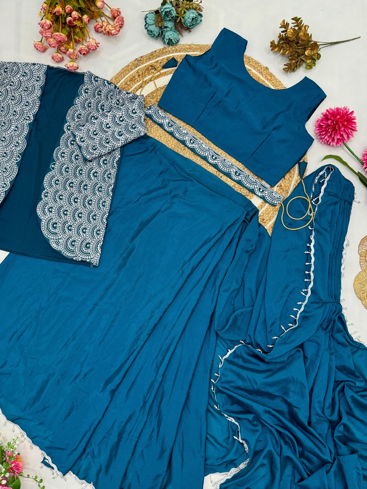 Product Image - Exquisite Ready To Wear Designer Saree with Jacket - HV-9246