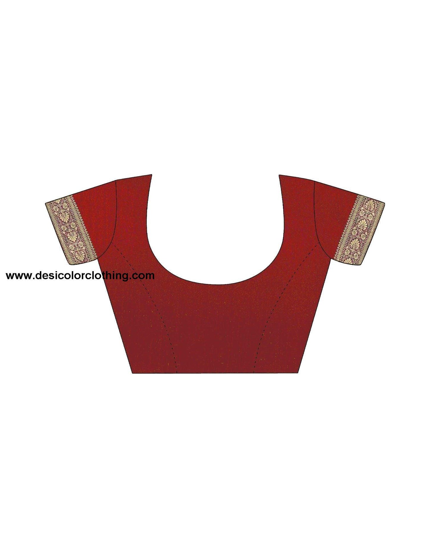 Red Jacquard Silk Saree