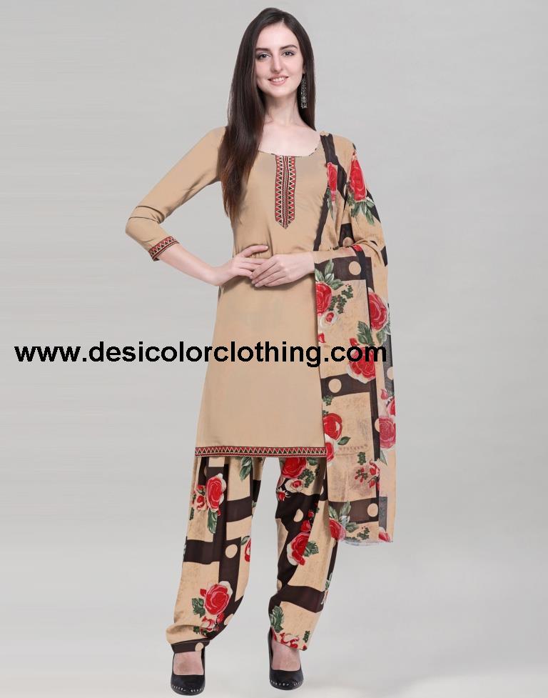 Printed Unstitched Salwar Suit Material