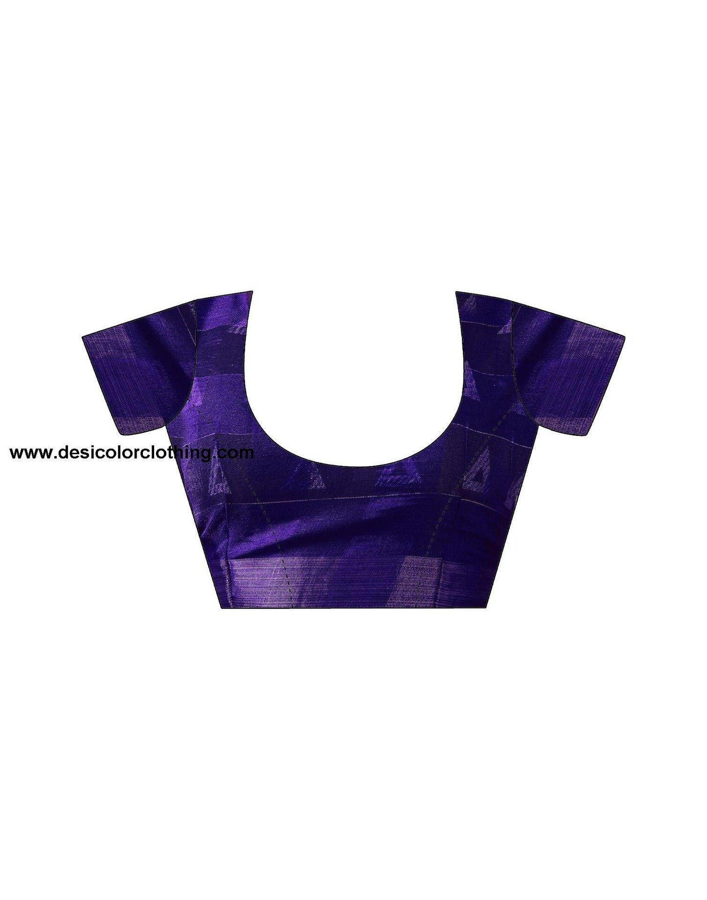 Blue Printed Cotton Saree