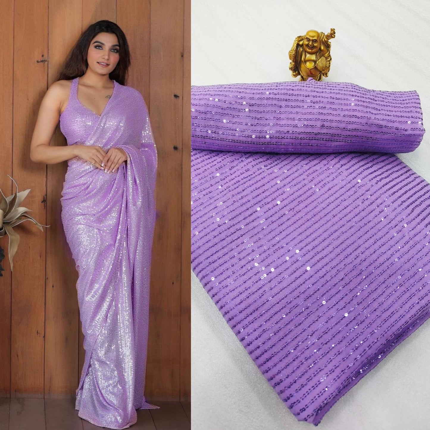 Bollywood sequin saree