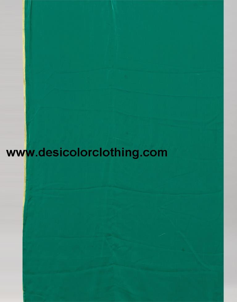 Rama Green Chiffon Saree