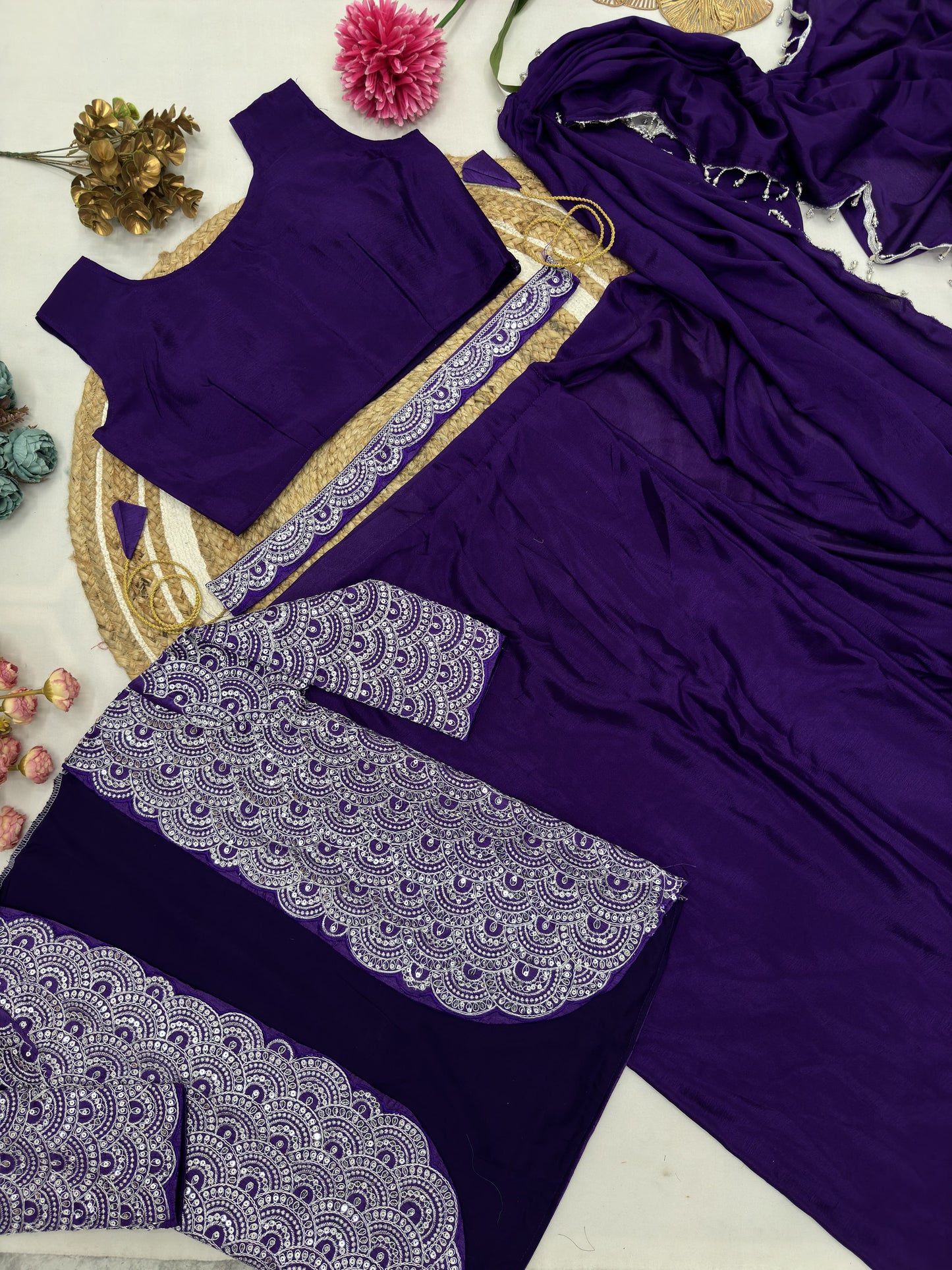 Product Image - Exquisite Ready To Wear Designer Saree with Jacket - HV-9246
