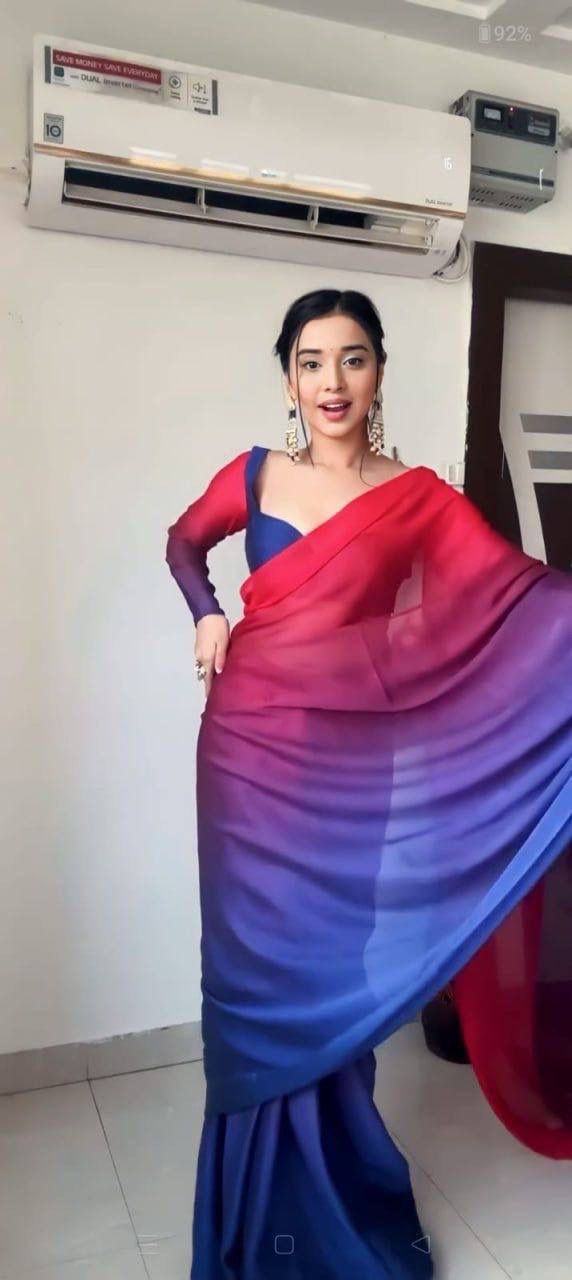 Ready To Wear 1-Minute Georgette Saree – Digital Print