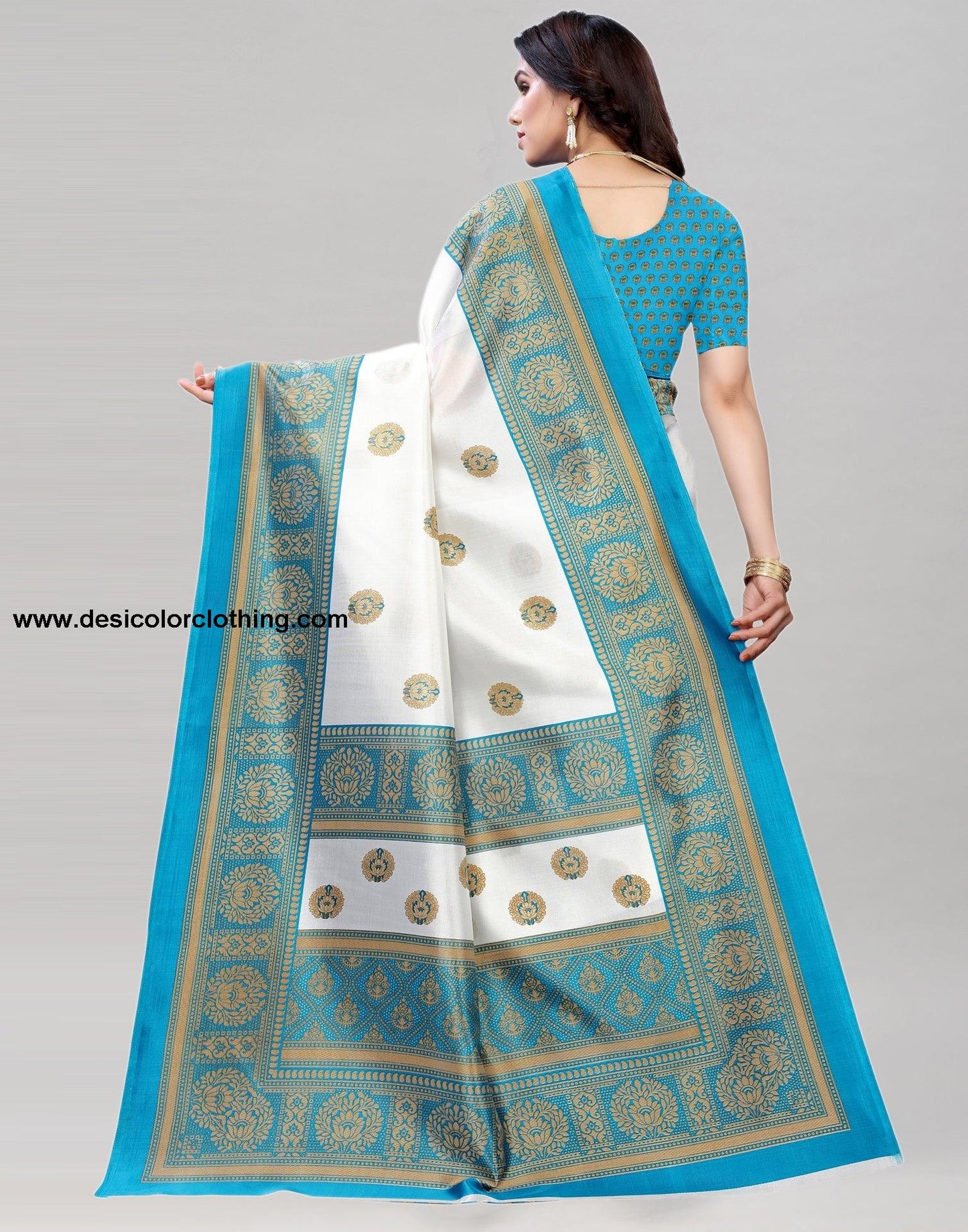 White Banarasi Silk Saree | 2019S120