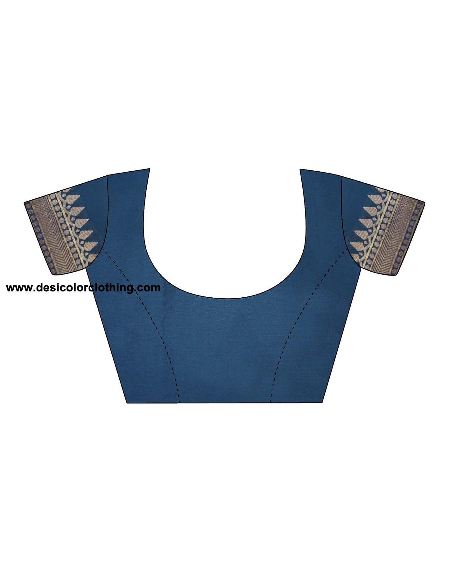 Blue Banarasi Silk Woven Saree