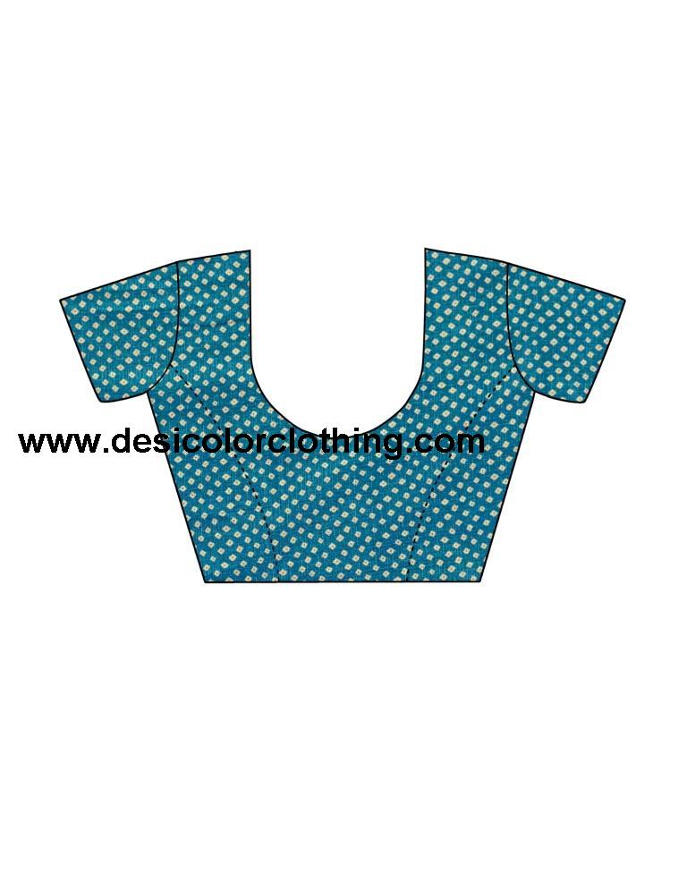 Blue Coloured Poly Silk Printed Casual saree | SLV1735S264