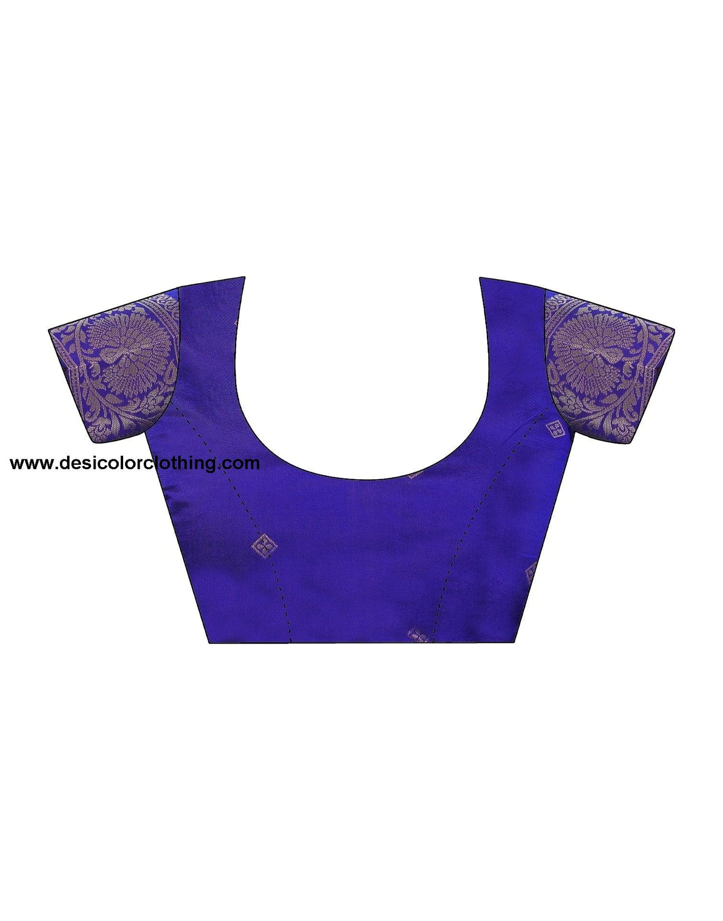 Blue Banarasi Silk Woven Saree
