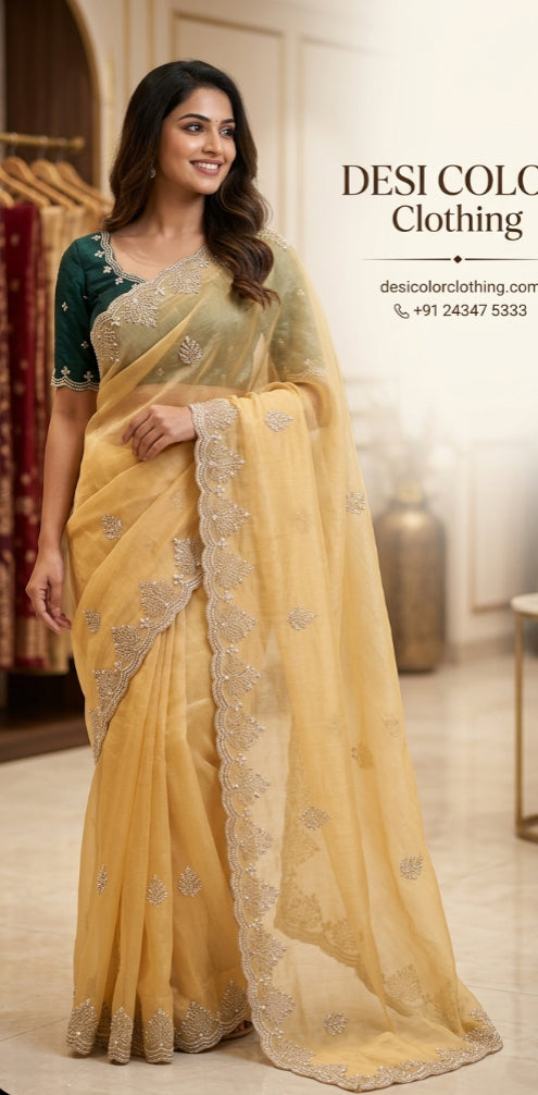 Product Image - Elegant Designer Crushed Sarees for Every Occasion - 4