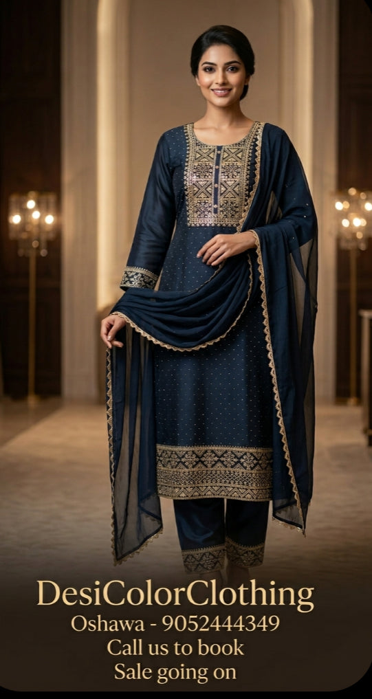 Vichithra Silk Party Wear Suits for Women | Designer Ethnic Wear DesiColorClothing