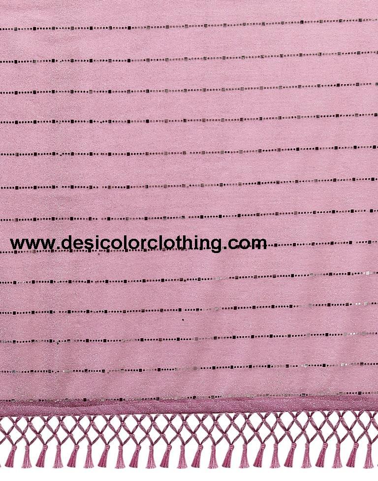 Pink Printed Saree