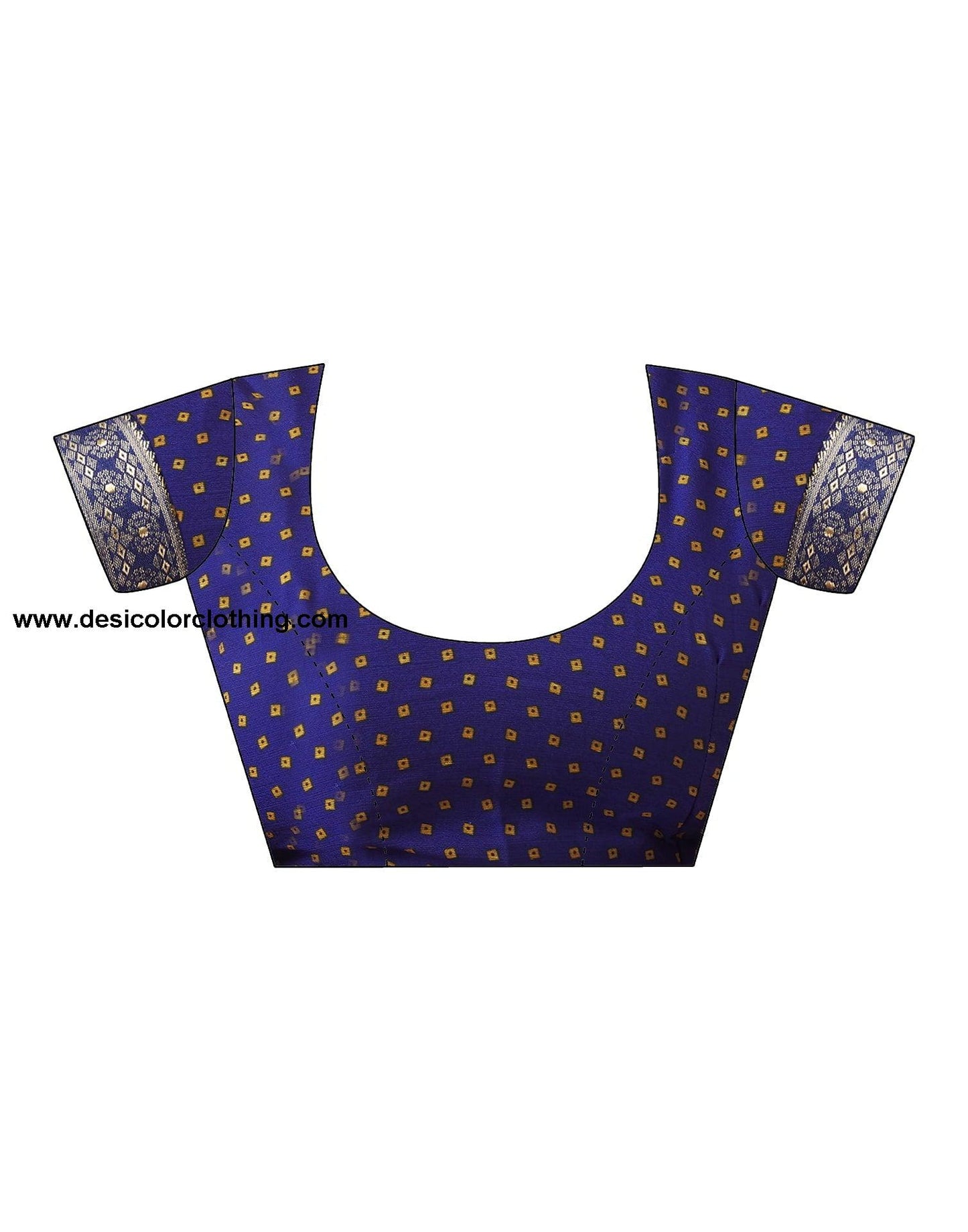 Blue Bandhani Chiffon Saree