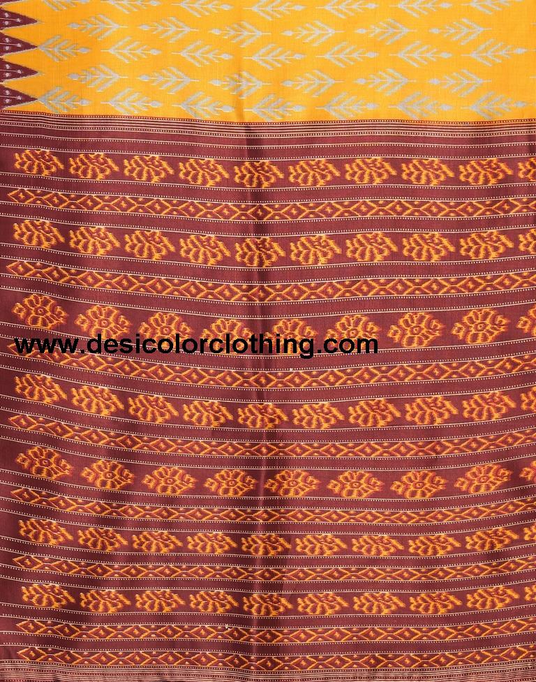 Yellow Silk Saree
