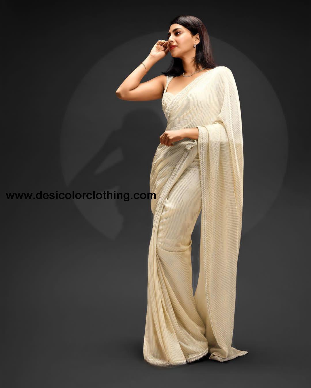 Bollywood Blockbuster Sequins Design Georgette Saree