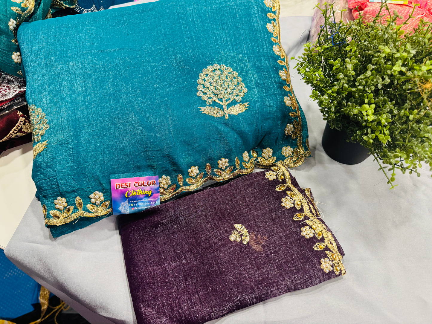 Designer Crushed Sarees Online | Elegant & Trendy DesiColorClothing