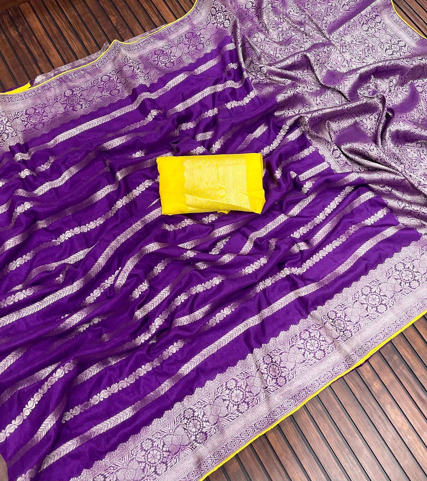 Product Image - Designer Soft Georgette Saree with Handcrafted Detailing