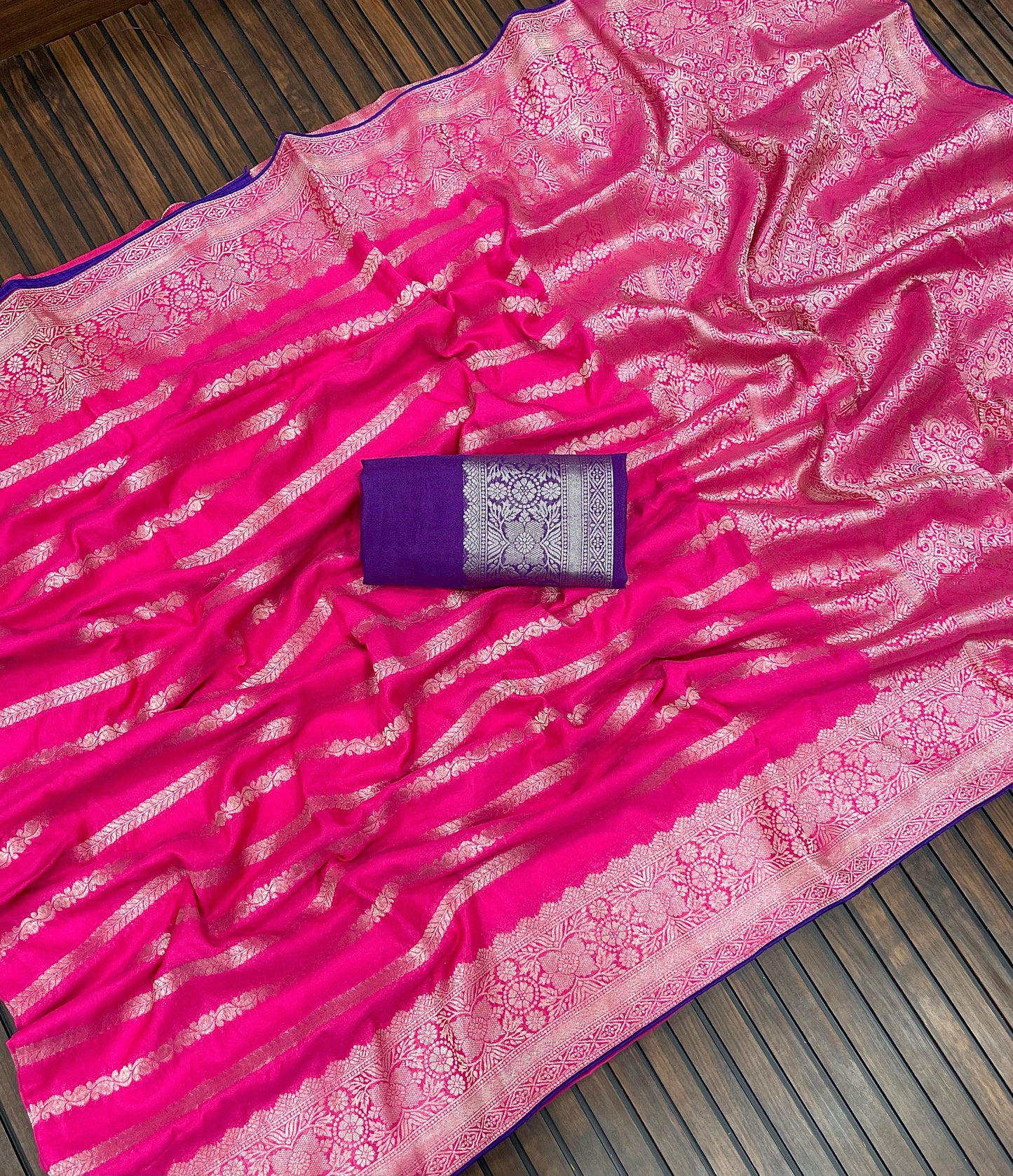 Product Image - Designer Soft Georgette Saree with Handcrafted Detailing