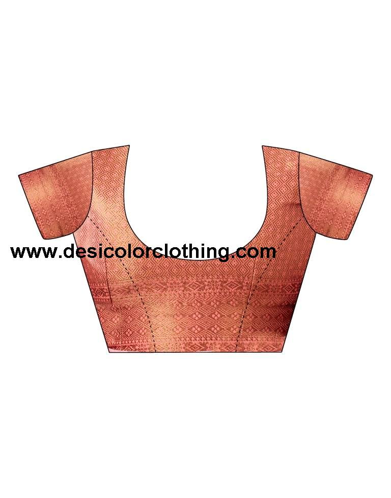 Dusty Pink Silk Plain Saree