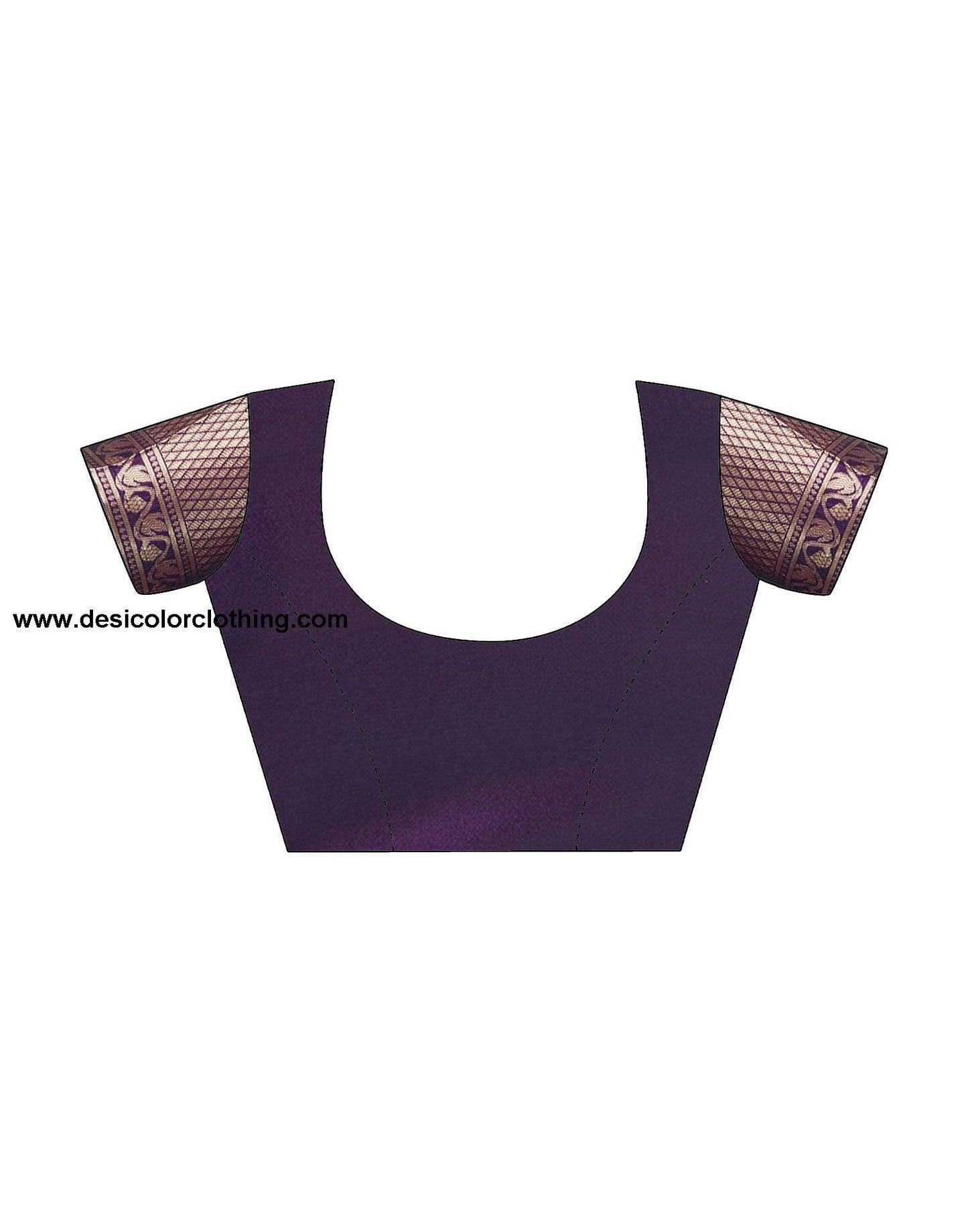 Purple Jacquard Silk Saree