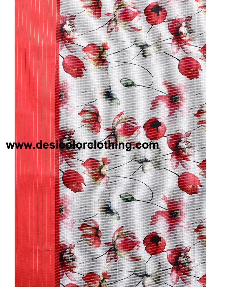 White Cotton Saree | 2109S204