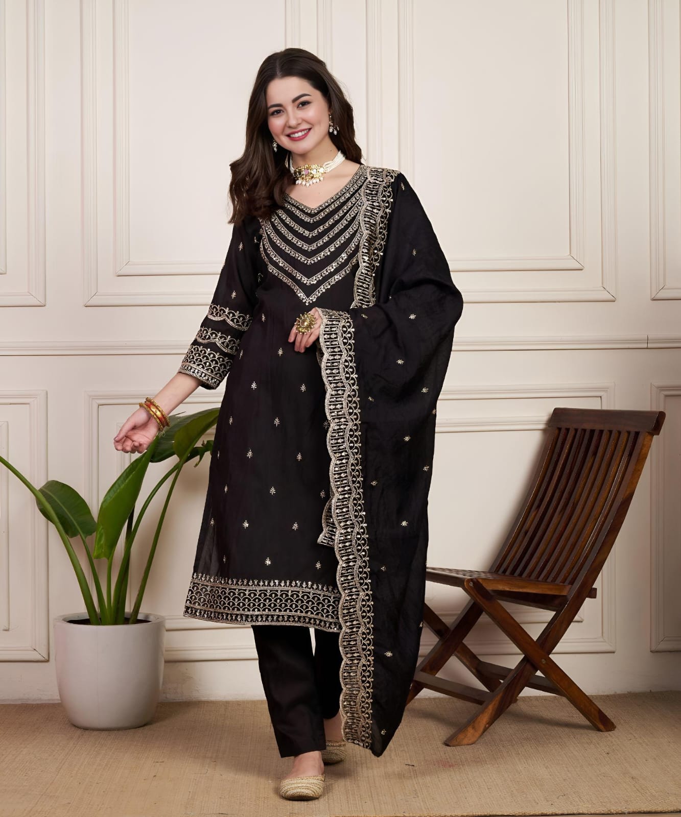 Product Image - Designer Chanderi Silk Suit
