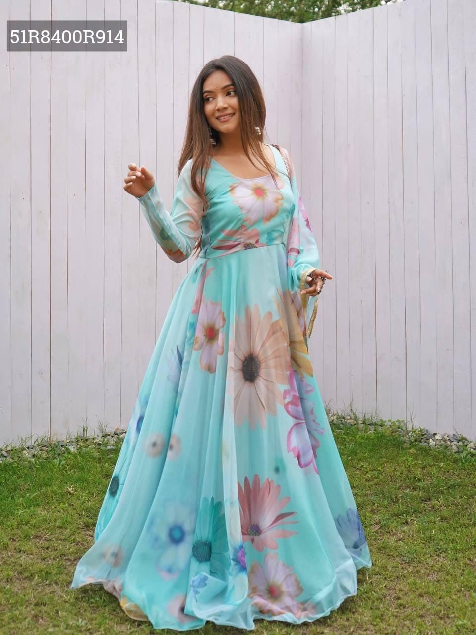 Stunning Floral Anarkali Suits – Flowing Elegance in Bloom