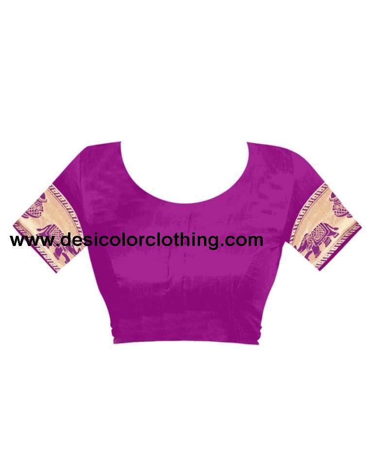 Purple Jacquard Banarasi Silk Saree