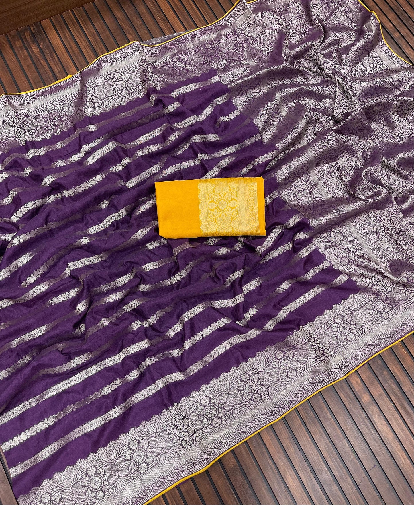 Product Image - Designer Soft Georgette Saree with Handcrafted Detailing