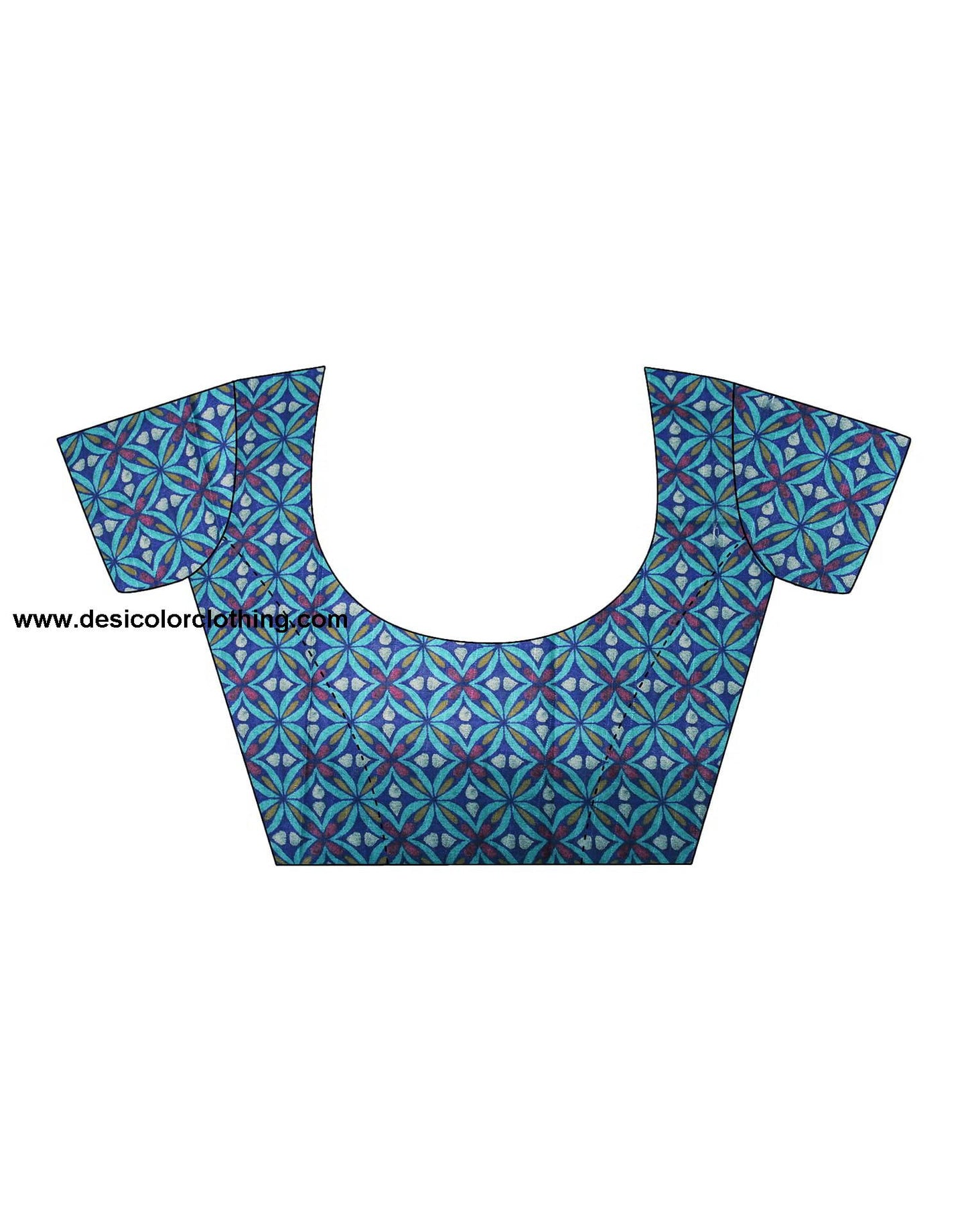 Blue Banarasi Georgette Woven Saree