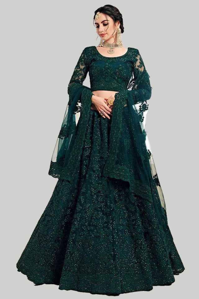 Product Image - Elegant Bollywood Net Lehenga - Designer Fully Stitched - 4