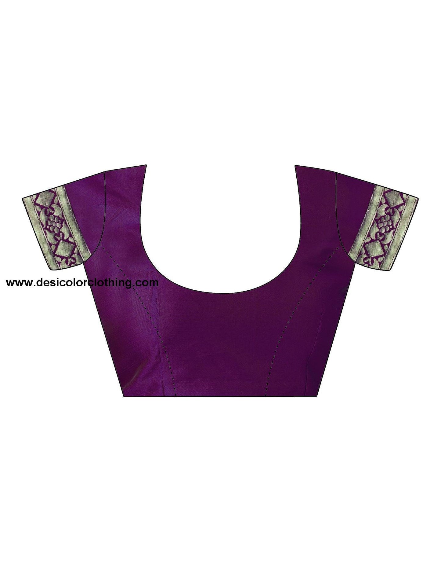 Dark Purple Jacquard Silk Saree