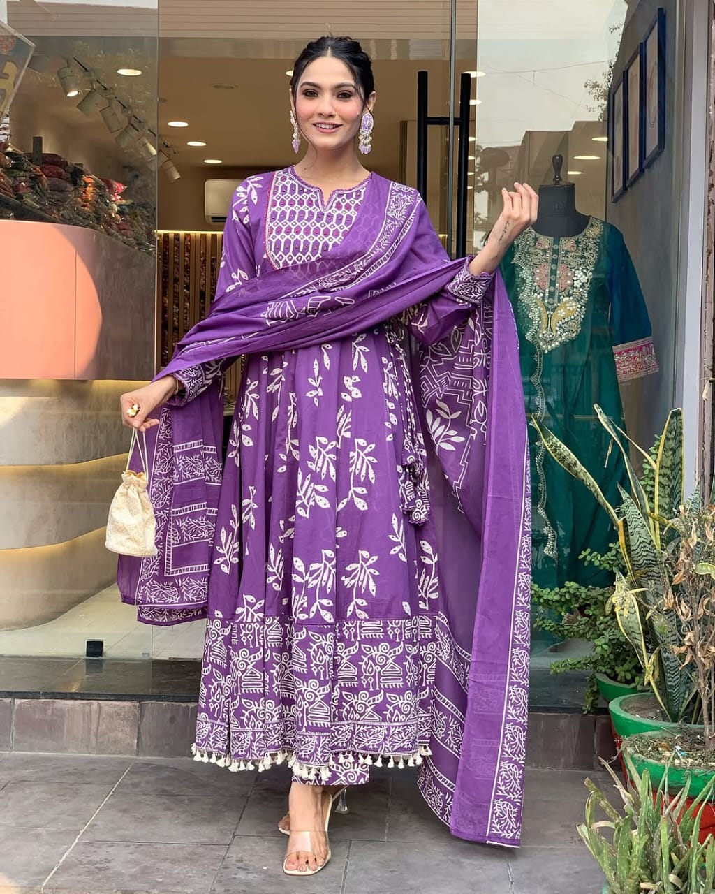 Product Image - Designer Cotton Kurti with Dupatta | Premium Ethnic Wear for Festive Occasions