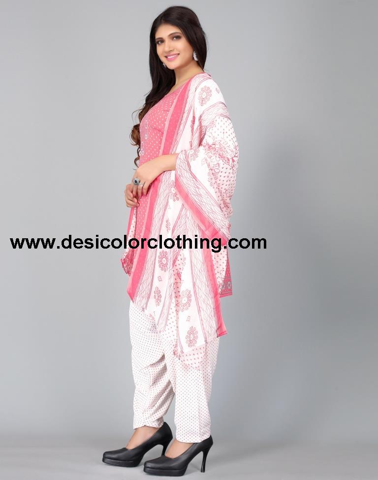 Printed Unstitched Salwar Suit Material