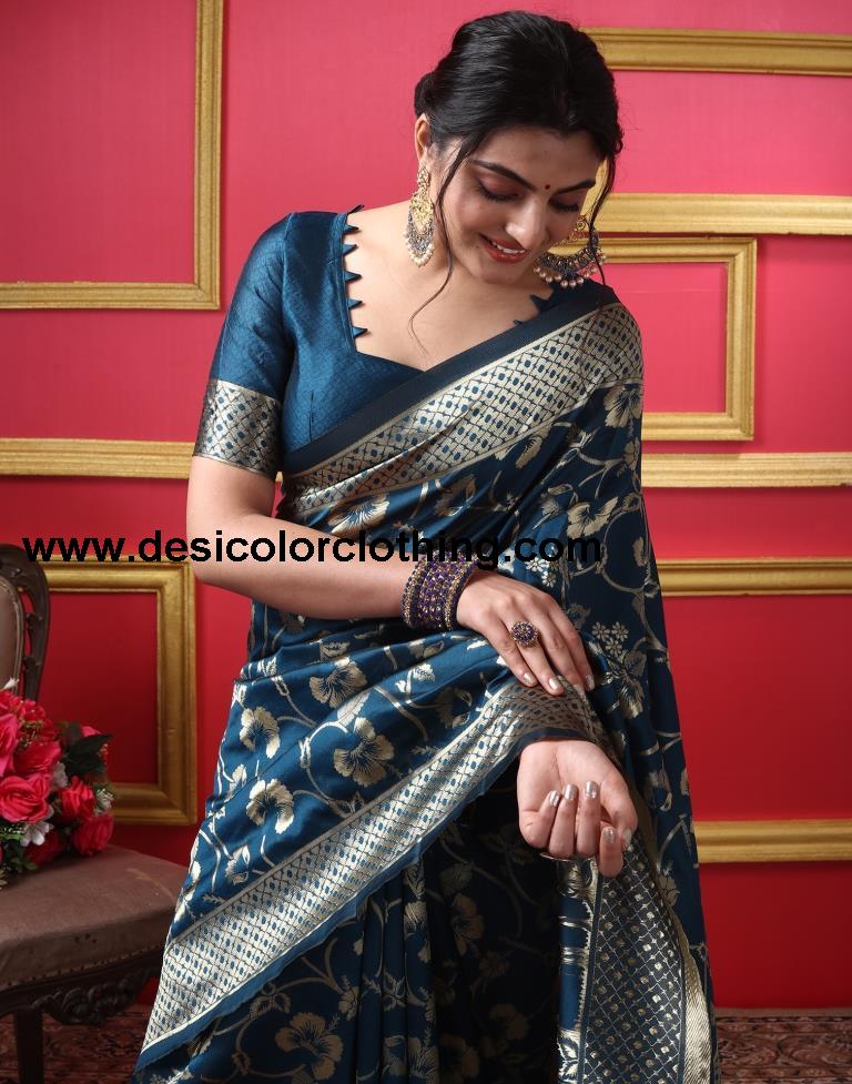 Rama Silk Plain Saree