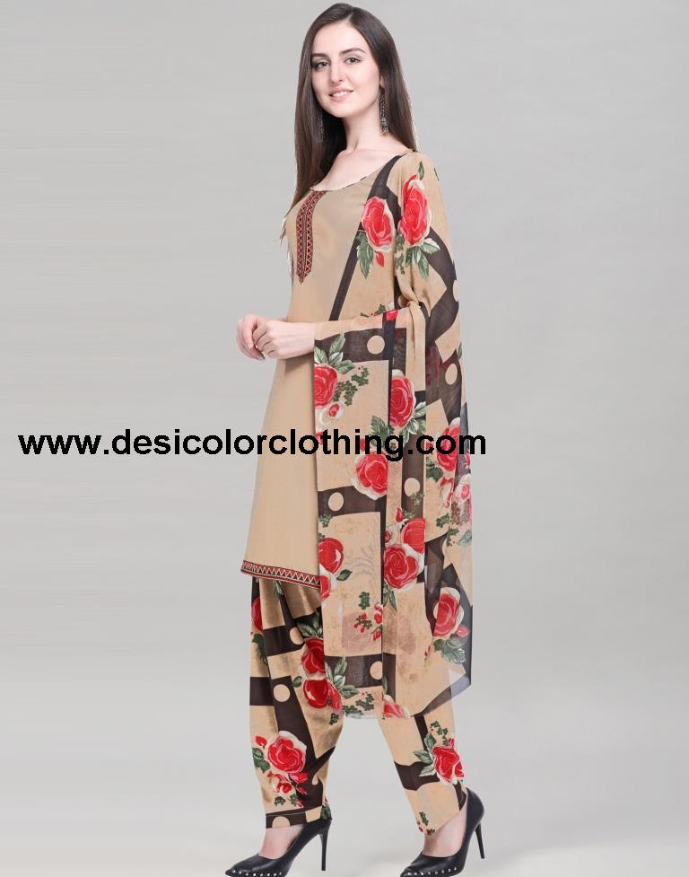 Printed Unstitched Salwar Suit Material