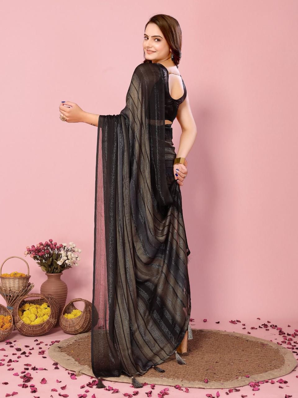 READY TO WEAR 1 MIN SAREE - SOFT NAYLONE SAREE