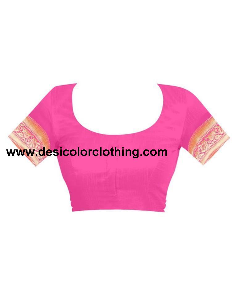 Pink Banarasi Silk Saree