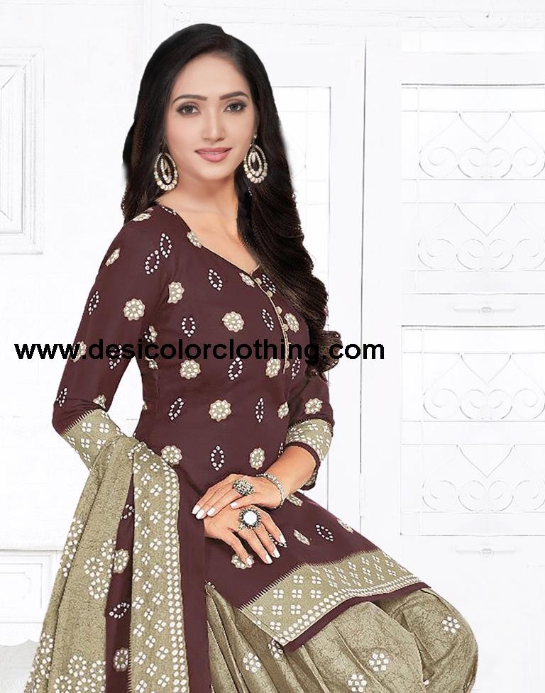 Printed Unstitched Salwar Suit Material
