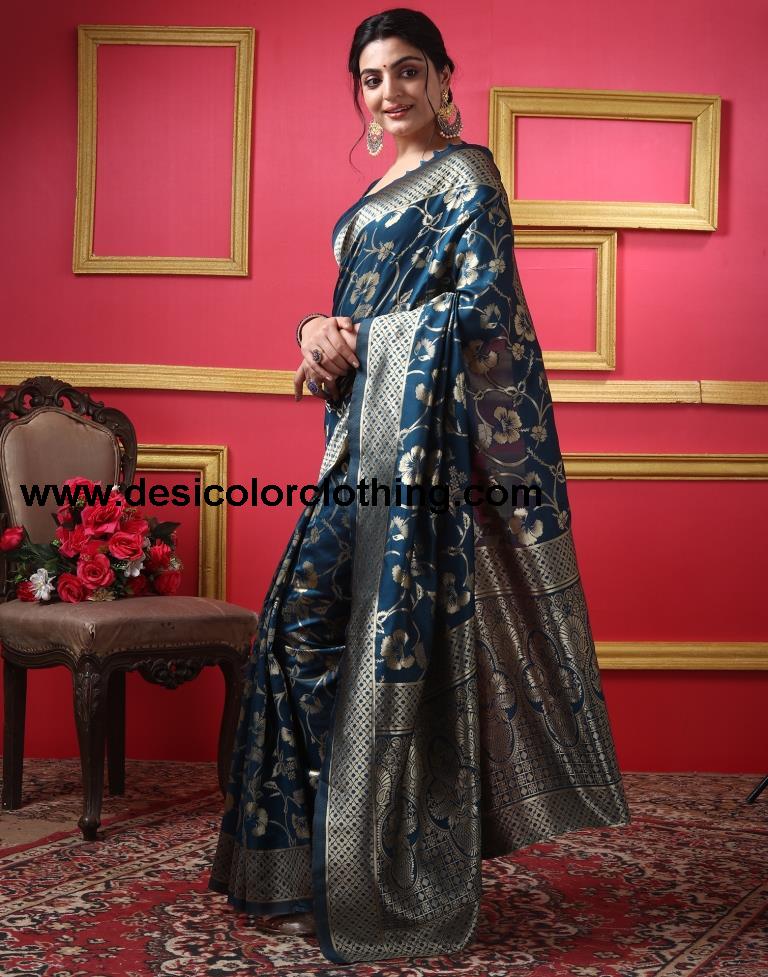 Rama Silk Plain Saree