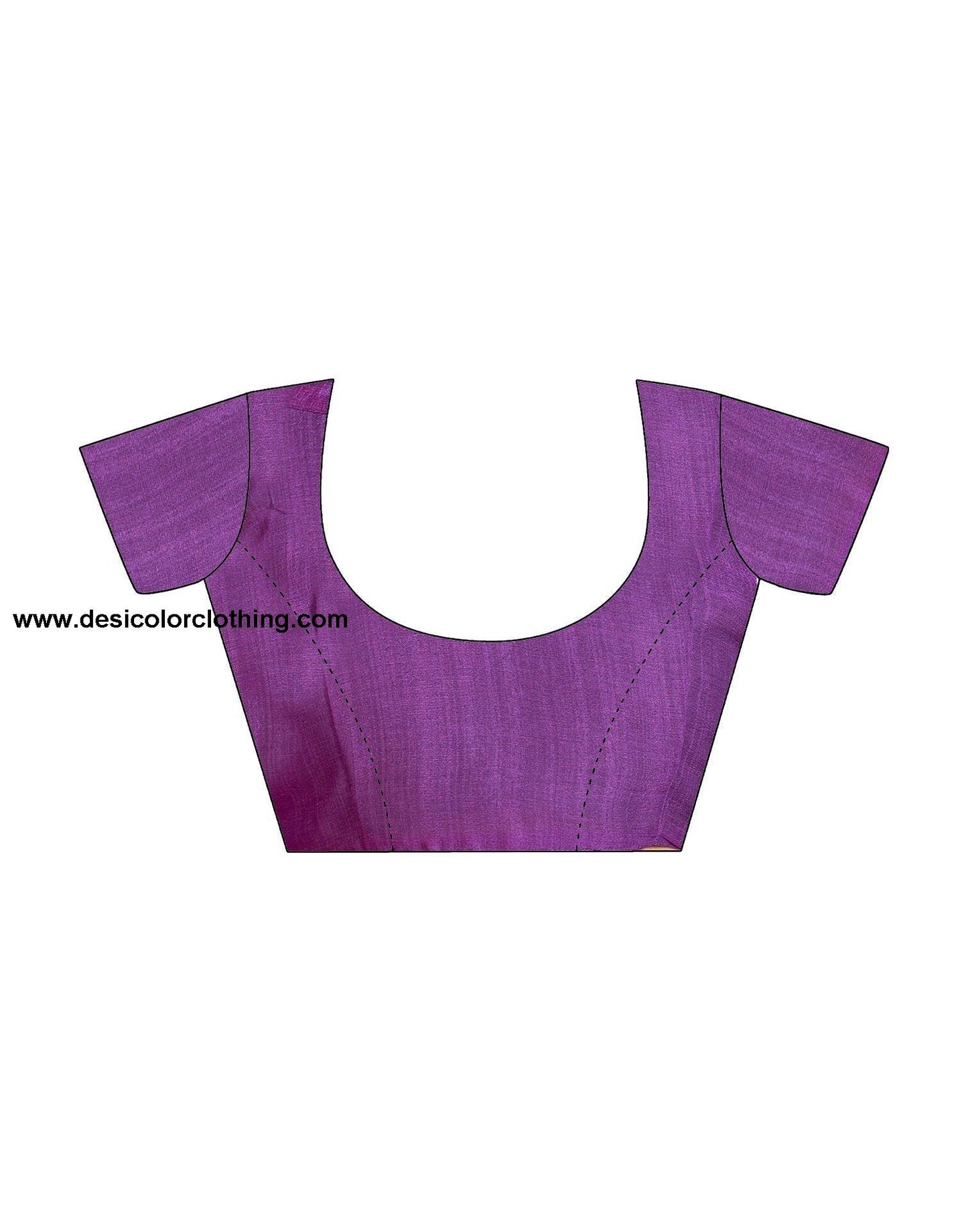 Purple Printed Chiffon Saree