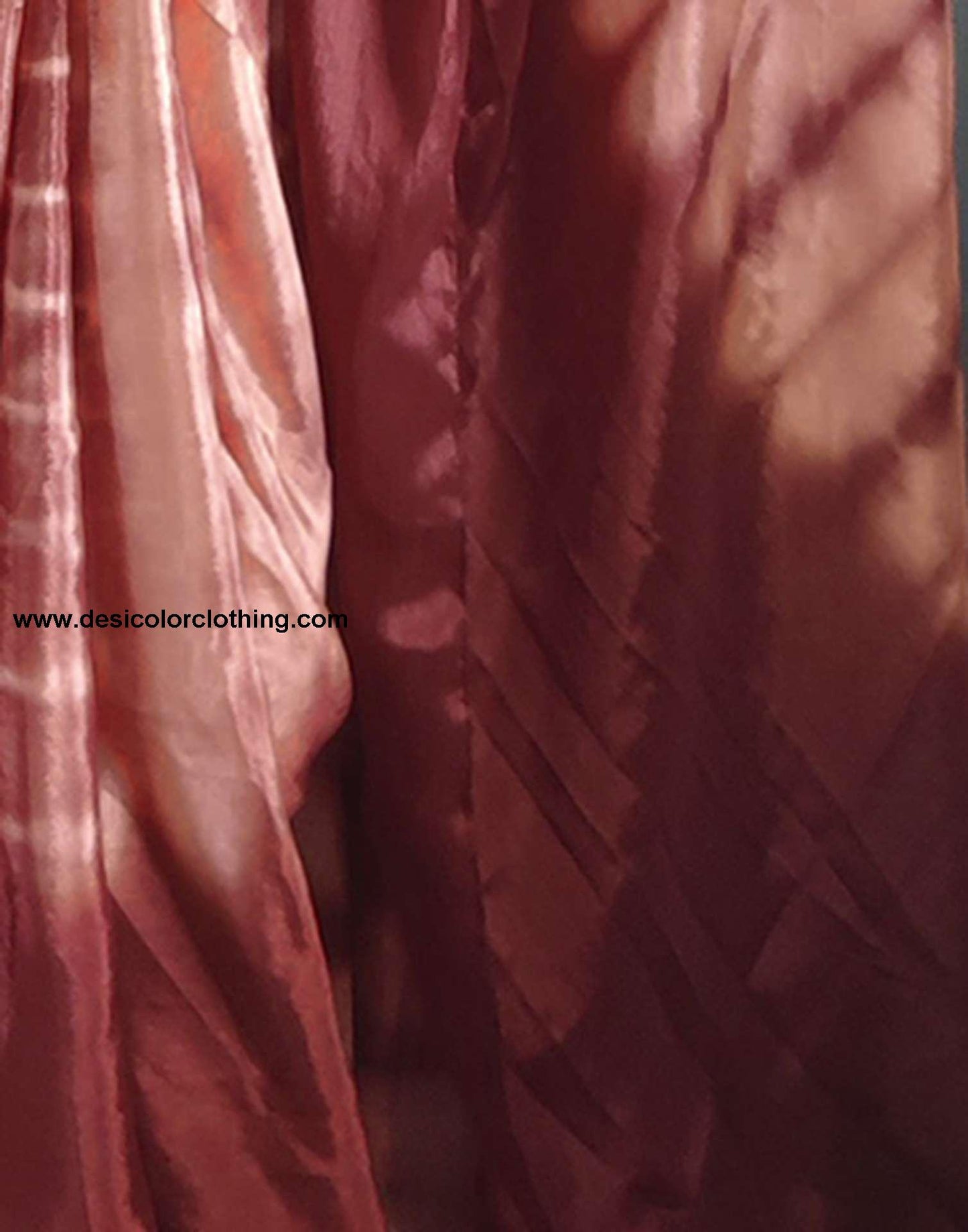 Dull Peach Printed Silk Pre-draped Saree