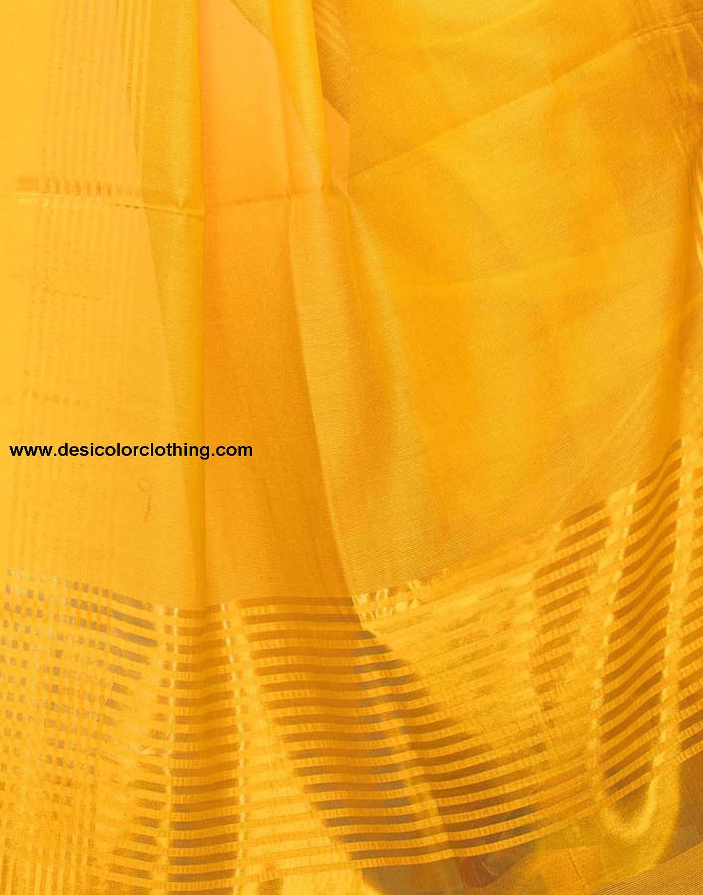 Yellow Cotton Silk Saree | 807S5